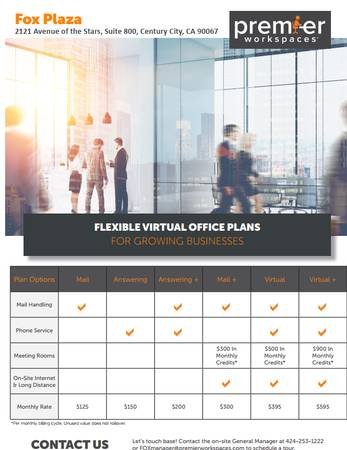 Office Space for Lease in Downtown, 1000 sqft, $2500/month, 1-Year Term