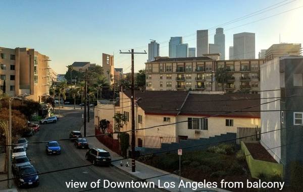 $850 Private Room with balcony and half bathroom en suite, and garage parking (Downtown LA, Chinatown, Angelino Heights)