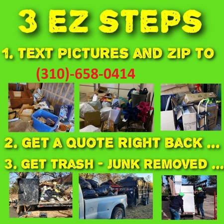 Junk Removal, Dump Runs, Trash Hauling by Professionals (Text or Call, I Will Respond in 10 Seconds)