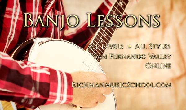 Banjo Lessons - In Studio/In-Home/Online (San Fernando Valley, Los Angeles)