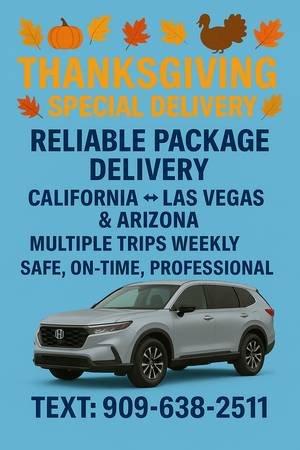 Reliable Transport. Package Delivery Services (Los Angeles)
