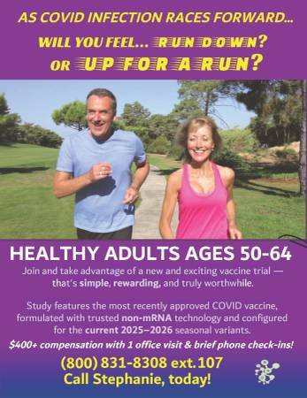 Healthy Volunteer Study (North Hollywood)