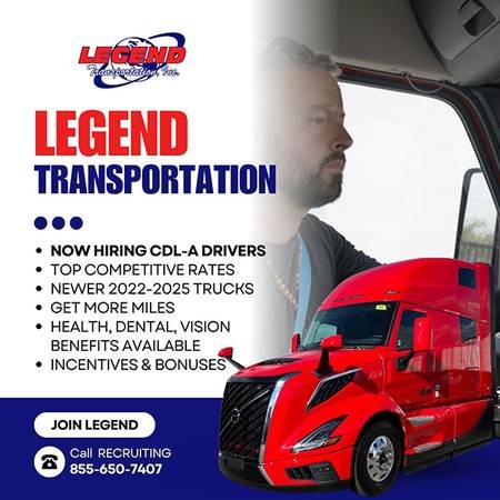 Hiring Truck Drivers in Los Angeles, CA: $0.6-0.8 per mile, 100% No-Touch Freight